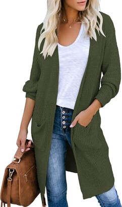 Dark Green Cardigan | Shop the world's largest collection of fashion |  ShopStyle UK