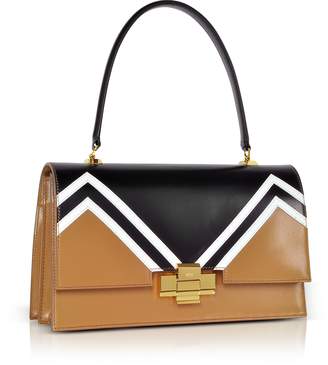 N°21 Color Block Leather Alice Satchel Bag