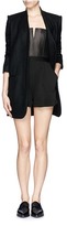 Thumbnail for your product : Nobrand Lamb leather bustier rompers