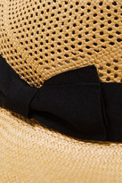 Thumbnail for your product : Sensi Canvas-trimmed Toquilla Straw Panama Hat