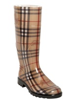 Thumbnail for your product : Burberry 20mm Haymarket Rubber Rain Boots