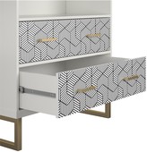 Thumbnail for your product : CosmoLiving by Cosmopolitan Scarlett Bookcase with Drawers - White