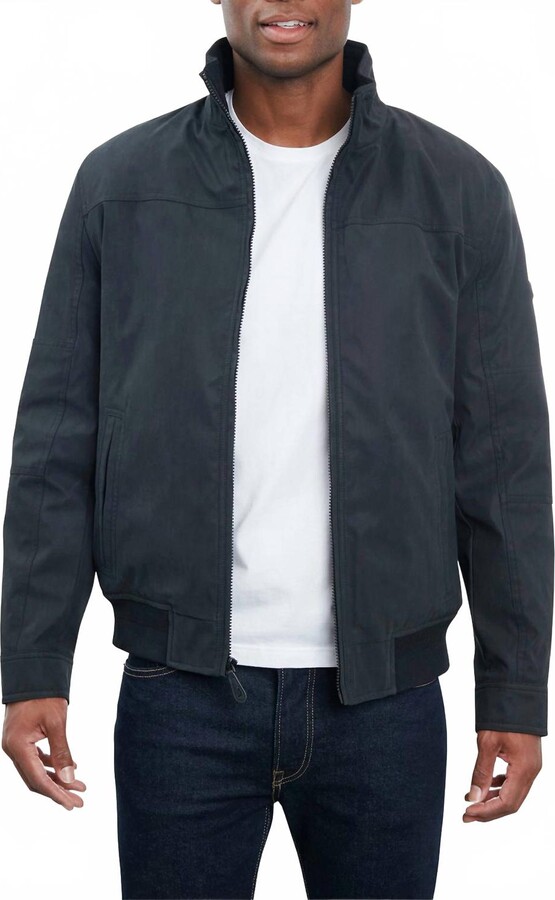 London Fog Lakewood Sherpa Lined Jacket In Black