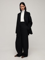 Thumbnail for your product : Lemaire High Waist Wool Gabardine Pants