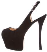 Thumbnail for your product : Giuseppe Zanotti Suede Platform Pumps