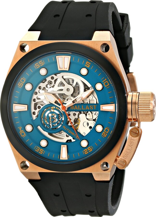 Ballast Men's BL-3105-ME Valiant Analog Display Automatic Self Wind Black Watch