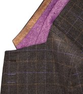 Thumbnail for your product : Charles Tyrwhitt Brown Scottish tweed Classic fit jacket