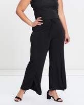 Thumbnail for your product : Evans Split Front Trousers