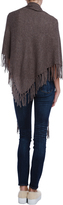 Thumbnail for your product : White + Warren Open Two Way Fringe Popover Sweater Wrap