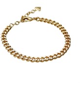 Thumbnail for your product : Wanderlust + Co Romee Xl Curb Chain Gold Bracelet