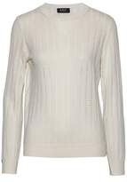 Thumbnail for your product : A.P.C. Pointelle-Knit Cotton Silk And Cashmere-Blend Sweater