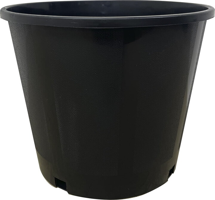The Islander Group 3-Gallon Black Plastic Garden Pot with Drainage Holes