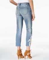 Thumbnail for your product : INC International Concepts Cropped Embroidered Jeans, Created for Macy's