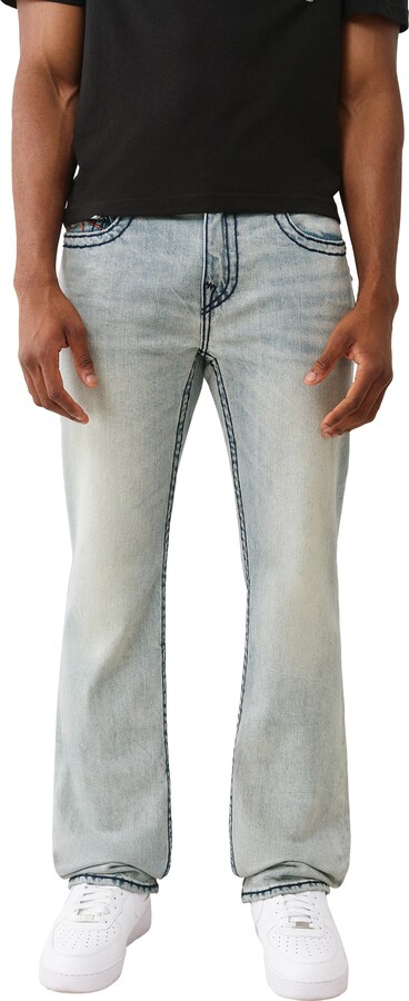 True Religion Ricky Super T Flap Straight Leg Jeans