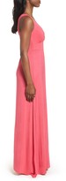 Thumbnail for your product : Loveappella V-Neck Jersey Maxi Dress