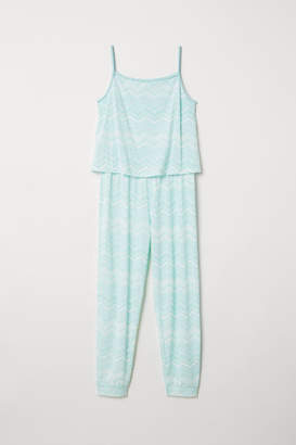 H&M Patterned Jumpsuit - Turquoise