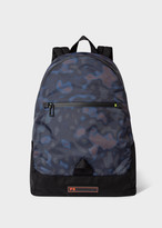 Thumbnail for your product : Paul Smith Men's Black 'Heat Map Camo' Canvas Backpack