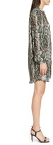 Thumbnail for your product : Cupcakes And Cashmere Clara Long Sleeve Snake Print Dress