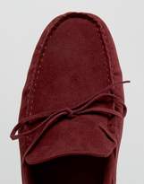 Thumbnail for your product : ASOS Driving Shoes In Burgundy Faux Suede