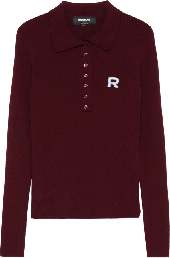 Rochas Logo-Patch Polo Top