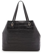 Thumbnail for your product : Diane von Furstenberg Croc Embossed Large Sutra Ready To Go Tote