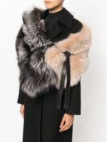 Thumbnail for your product : Jil Sander contrast wrap scarf