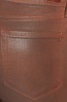 Thumbnail for your product : Paige Denim 'Edgemont' Zip Detail Coated Ultra Skinny Jeans (Saddle)