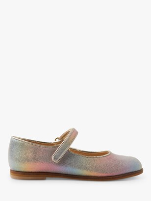 Boden Children's Sparkly Mary Jane Shoes, Metallic Rainbow