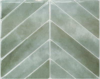 Smart Tiles Peel and Sick Gel Backsplash Chevron Tile 11" x 9" (Set of 4)