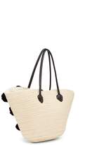 Thumbnail for your product : Shiraleah Klo Pompom Straw Tote