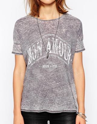 Zadig & Voltaire T-Shirt with Mon Amour Motif
