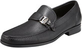 Thumbnail for your product : Ferragamo Bravo Buckle Loafer, Black