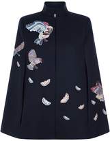 Thumbnail for your product : Vilshenko Delmar Embroidered Cape