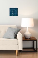 Thumbnail for your product : Green Leaf Art 'Lines On Blue' Clock