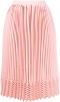 Thumbnail for your product : Marco De Vincenzo Chevron Detail Pleated Skirt