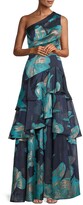 Thumbnail for your product : Aidan Mattox One-Shoulder Tiered Ballgown