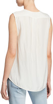 Thumbnail for your product : Rag & Bone Victor Sleeveless Wrap-Front Blouse