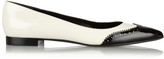Thumbnail for your product : Saint Laurent patent-leather point-toe flats