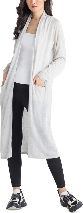 shawl collar duster cardigan