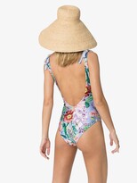 Thumbnail for your product : Zimmermann Deep V-neck floral swimsuit