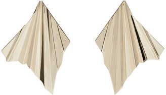Givenchy Gold Plisse Earrings