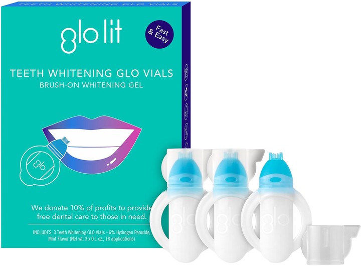 GLO Science GLO Lit Teeth Whitening Vials 3 Pack ShopStyle Beauty Tools