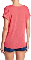 Thumbnail for your product : Bobeau Short Sleeve Tie Front Shirt (Petite)