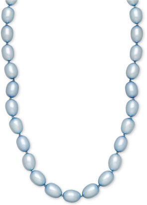 Honora Style Sky Blue Cultured Freshwater Pearl Strand in Sterling Silver (7-8mm)