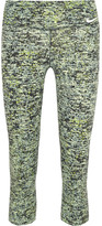 Thumbnail for your product : Nike Power Legendary Printed Dri-fit Stretch-jersey Leggings - Green