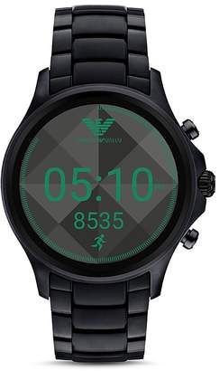 Emporio Armani Connected Black Link Bracelet Smartwatch, 46mm