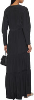 Thumbnail for your product : A.L.C. Gwyneth Gathered Crepe De Chine Maxi Dress