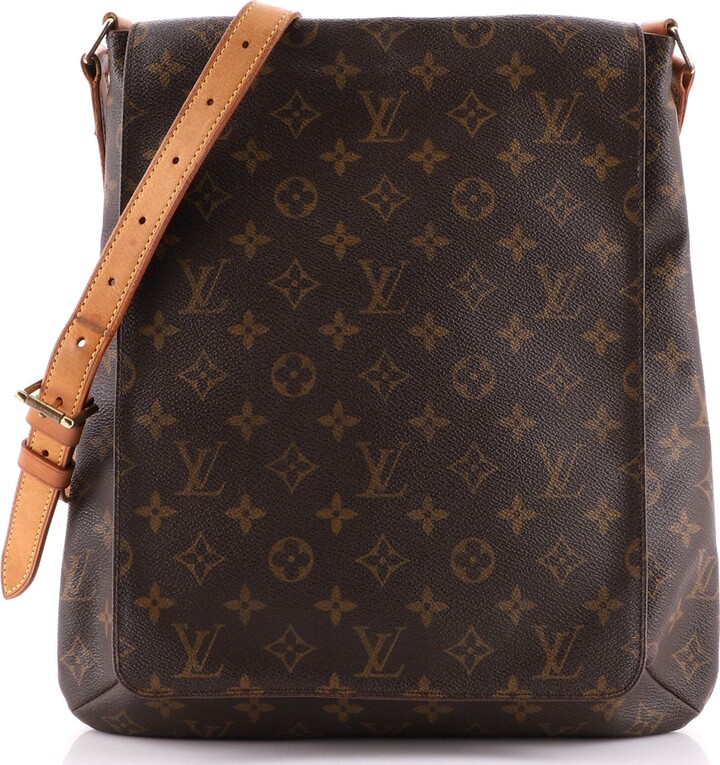 Louis+Vuitton+Passy+Shoulder+Bag+Brown+Canvas+Coated+Monogram for sale  online