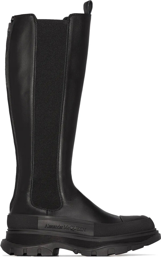 elastic knee boots