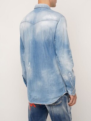 DSQUARED2 Icon Forever Dan cotton denim shirt - ShopStyle